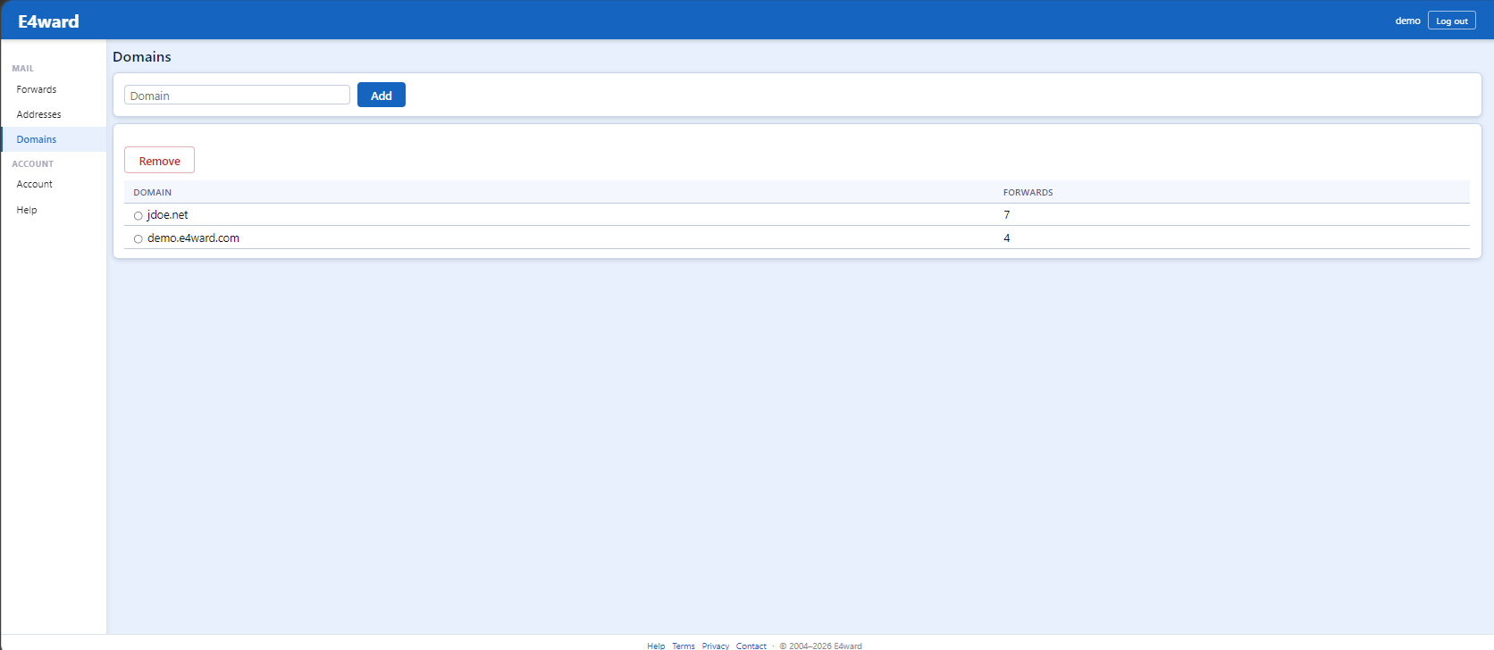 Domains